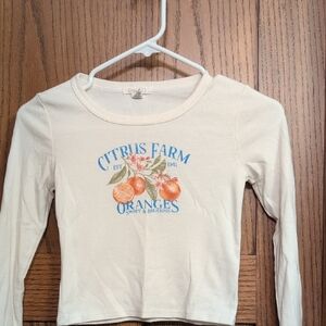 Full Tilt Kids Shirt with Citrus Farm Print